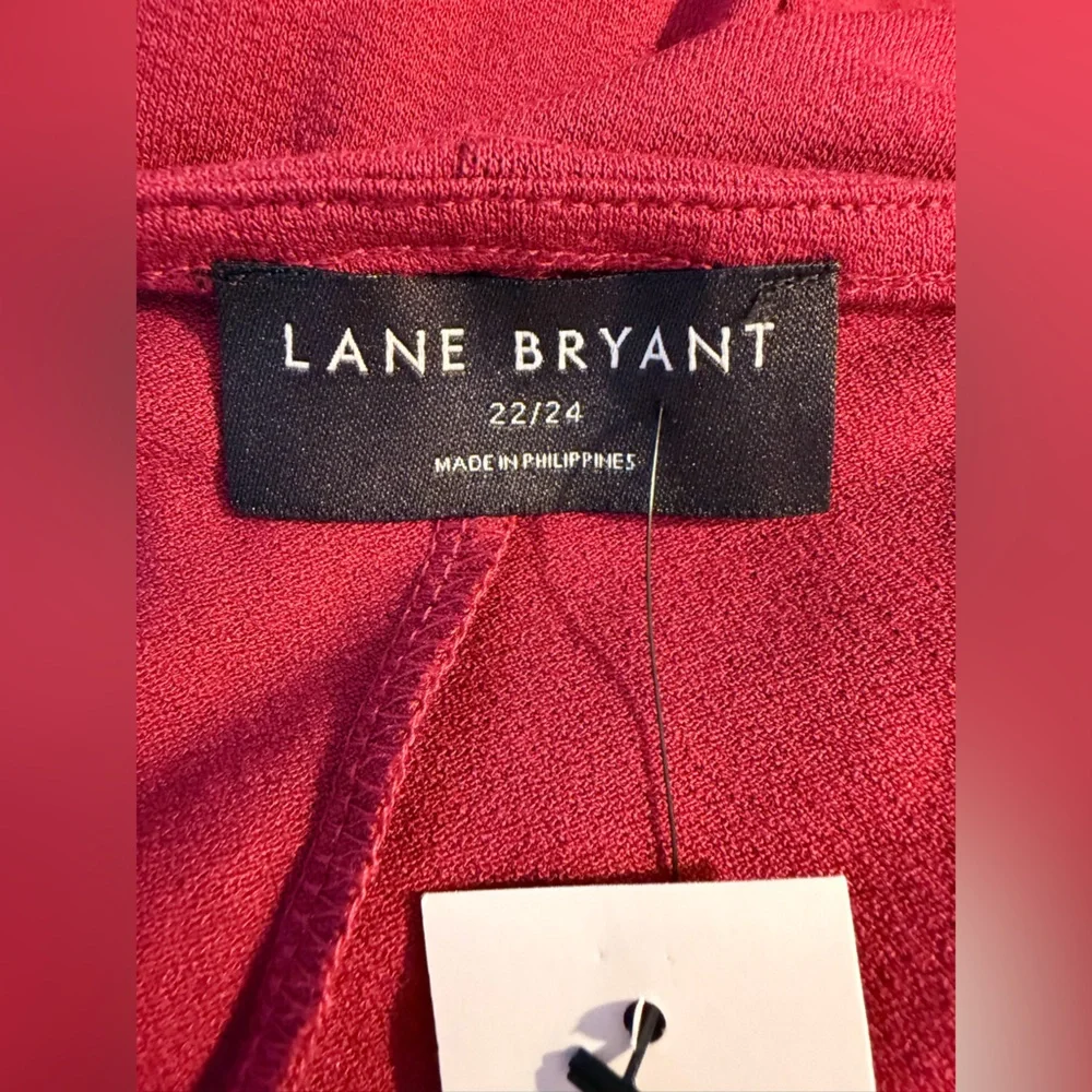 NWT Lane Bryant Red Sleeveless Shirttail Hem Maxi Dress - Plus Size 22/24 - Picture 11 of 14
